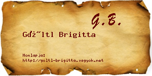 Göltl Brigitta névjegykártya